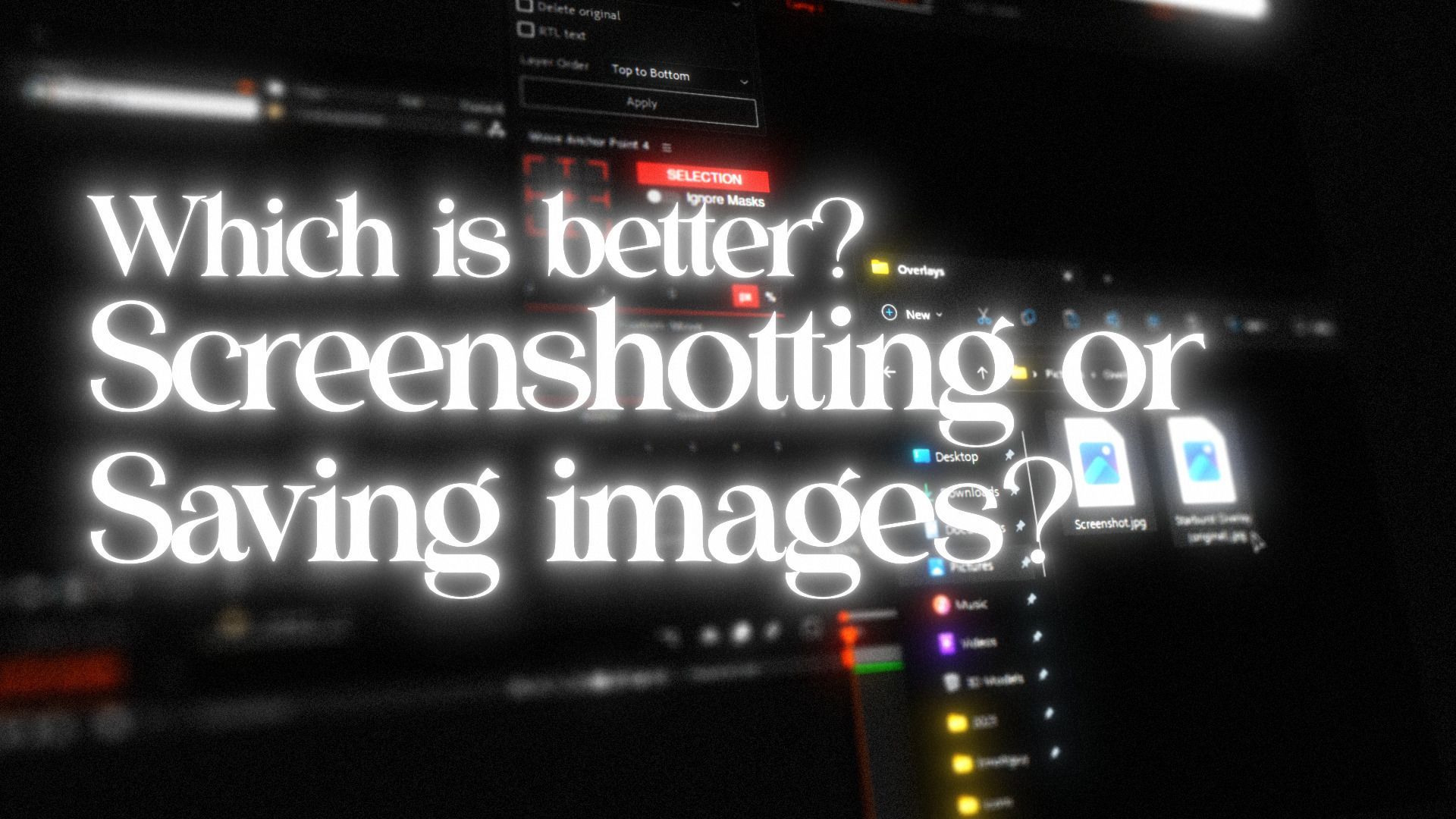 Saving images VS. Screenshotting images, which is better? image